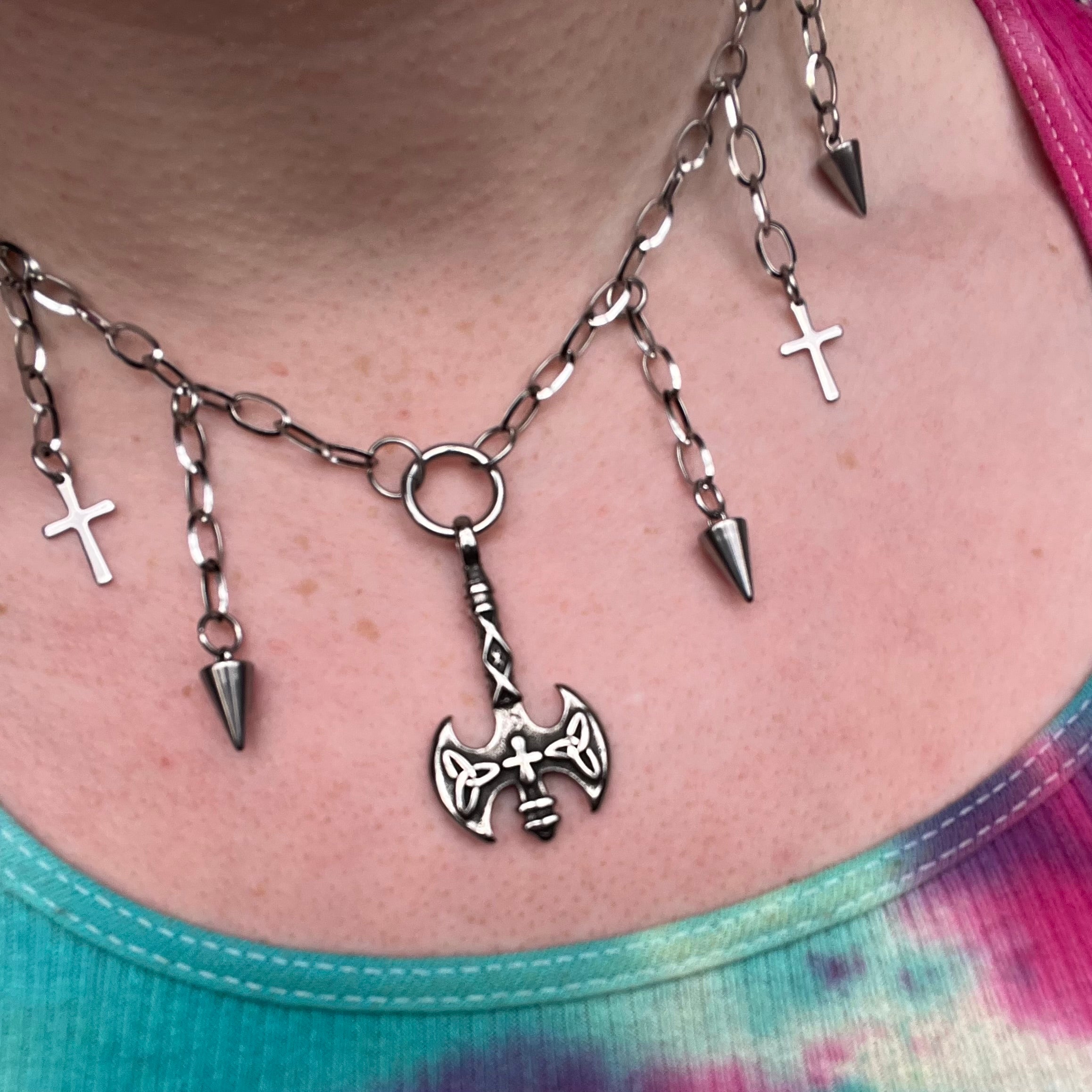 axe necklace