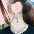 “thorn” chainmail earrings
