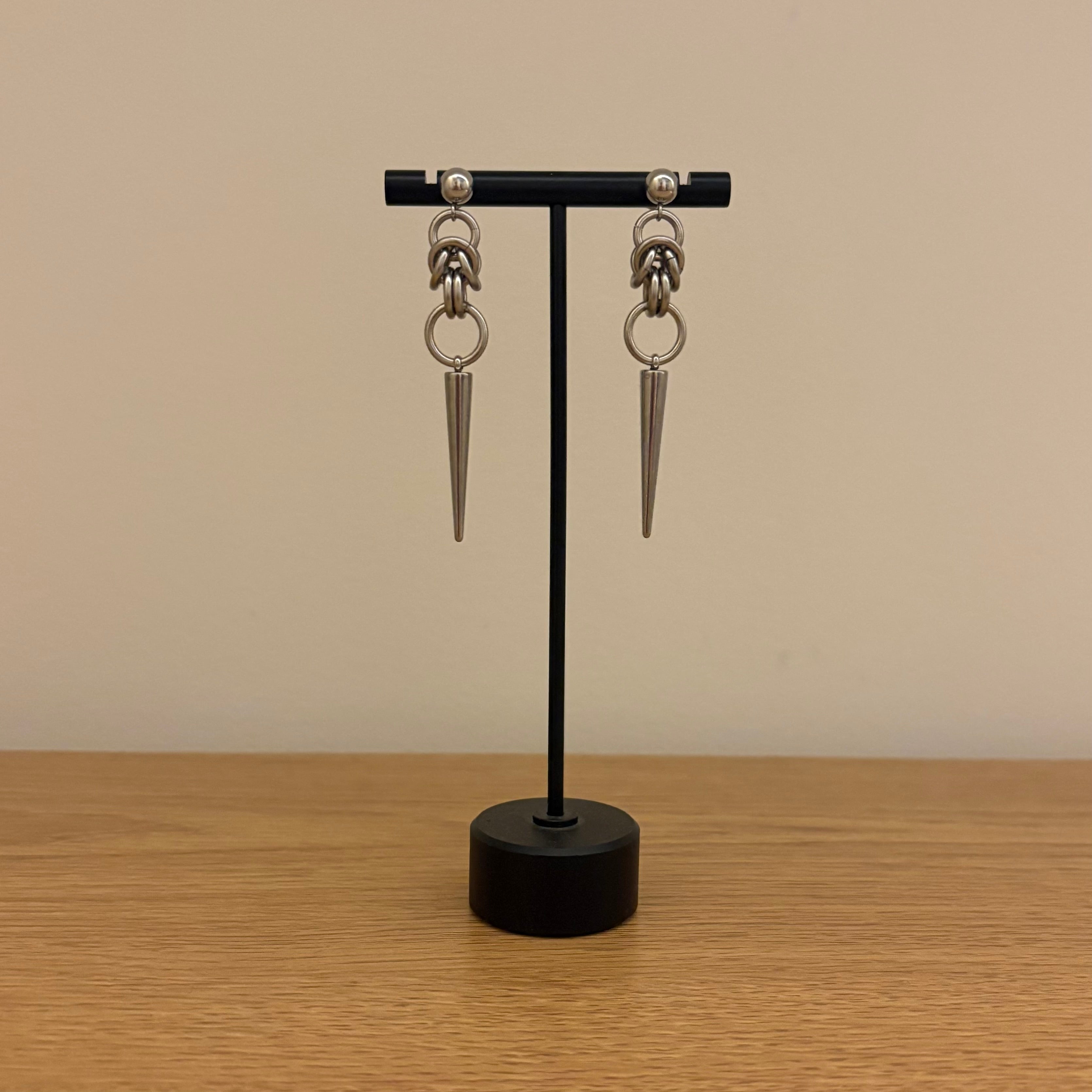 “slaughter” chainmail earrings