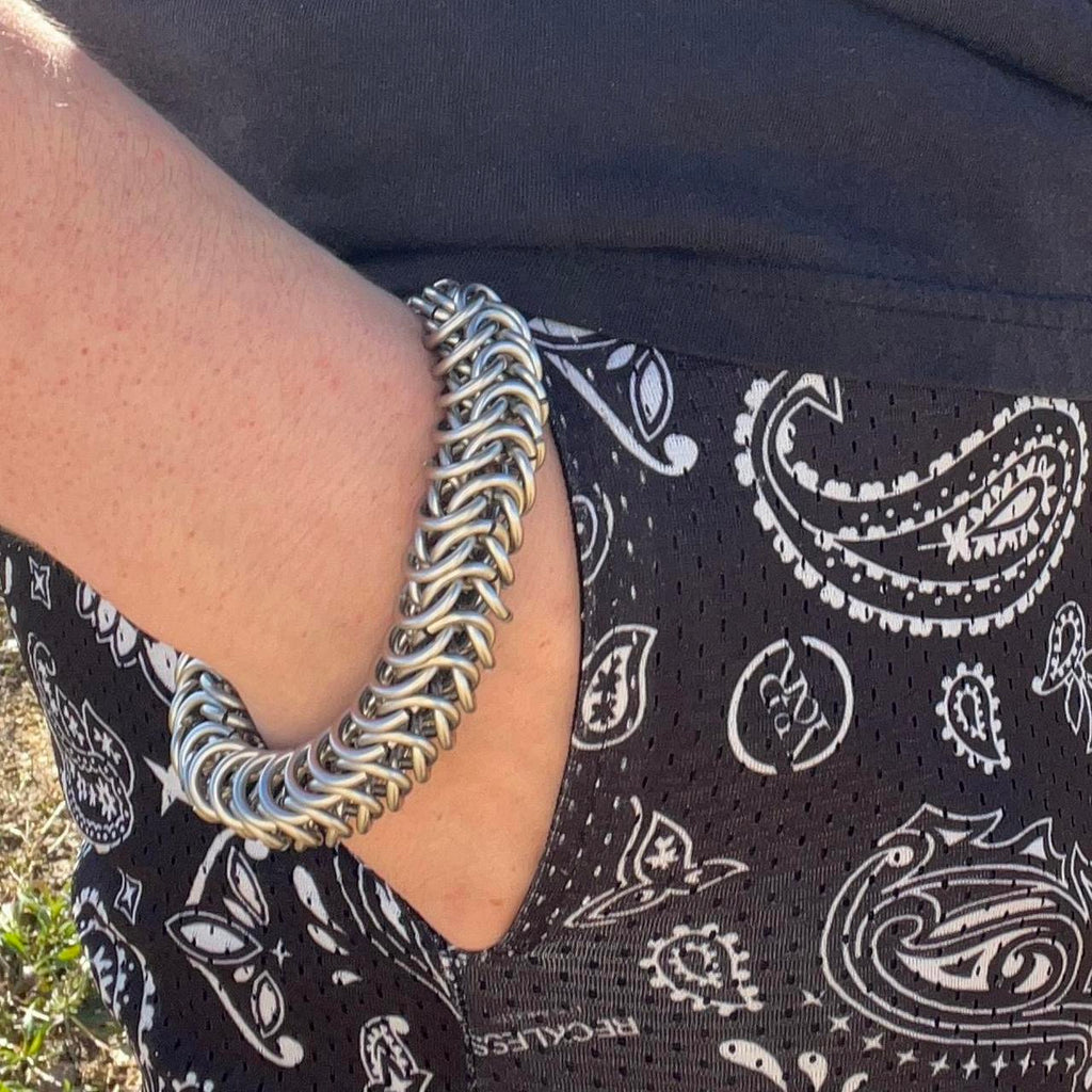 chunky chainmail bracelet