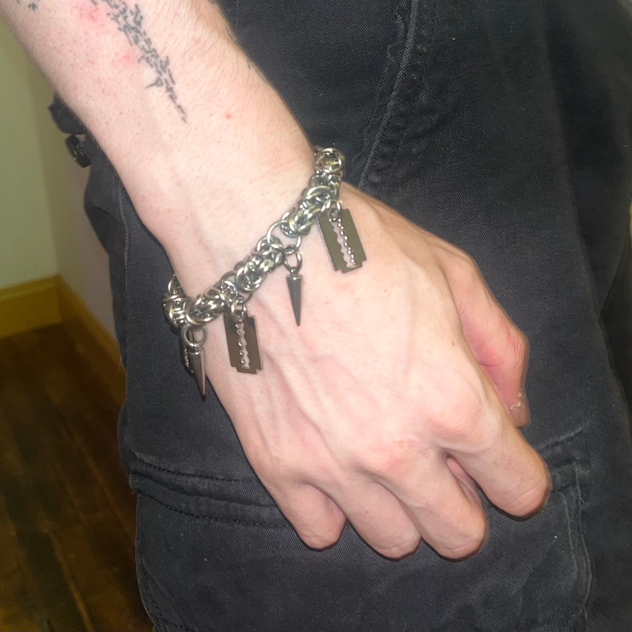 “snow angel” chainmail bracelet