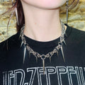 “trispike” chainmail necklace