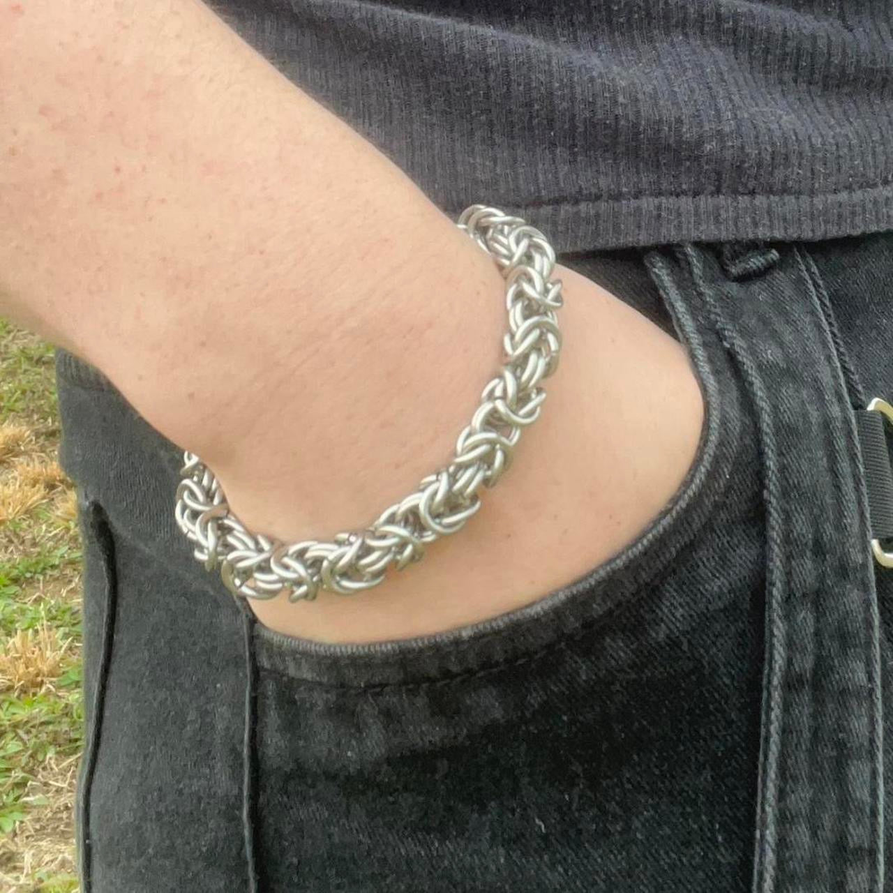 thin chainmail bracelet