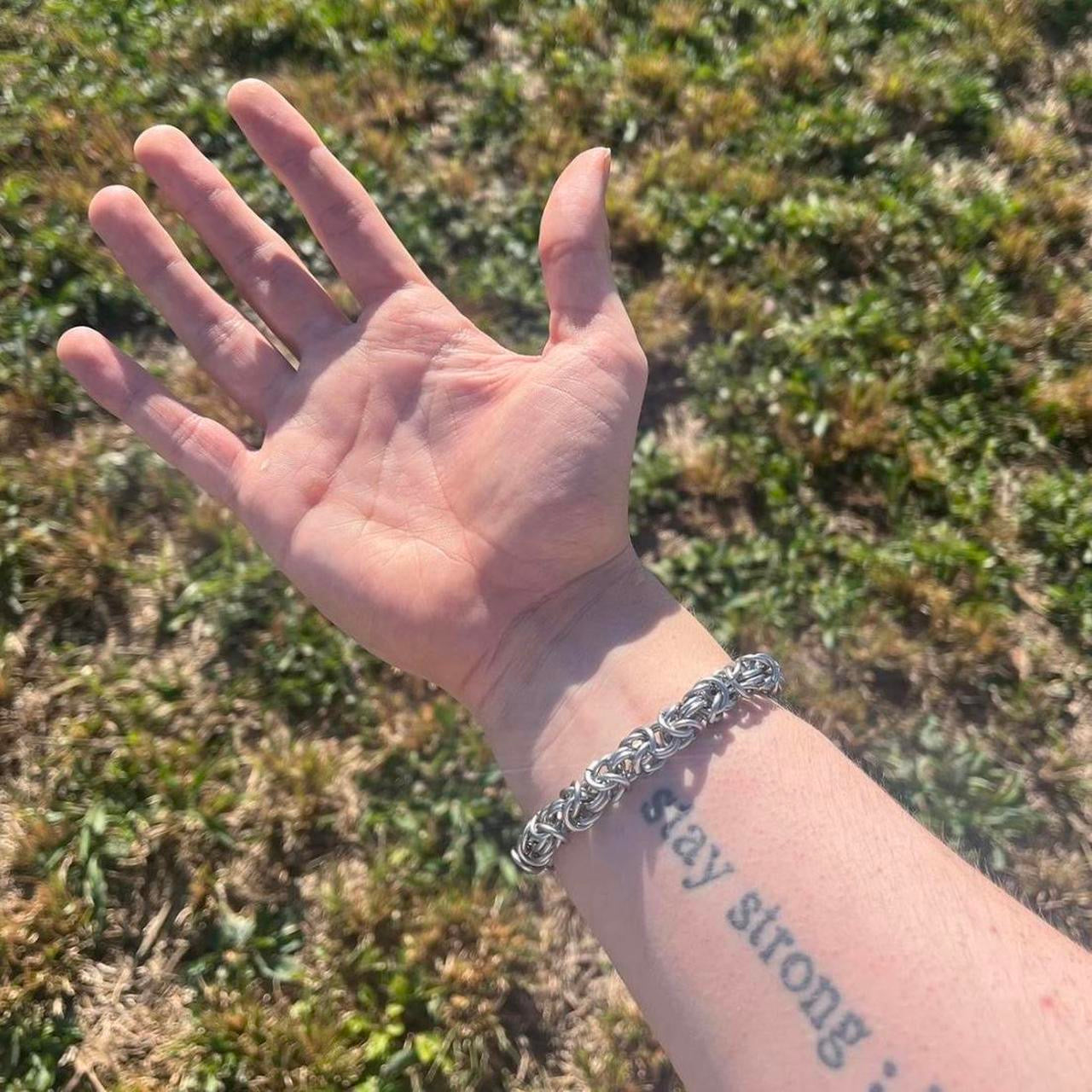 thin chainmail bracelet