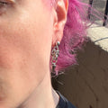 “grime” chainmail earrings
