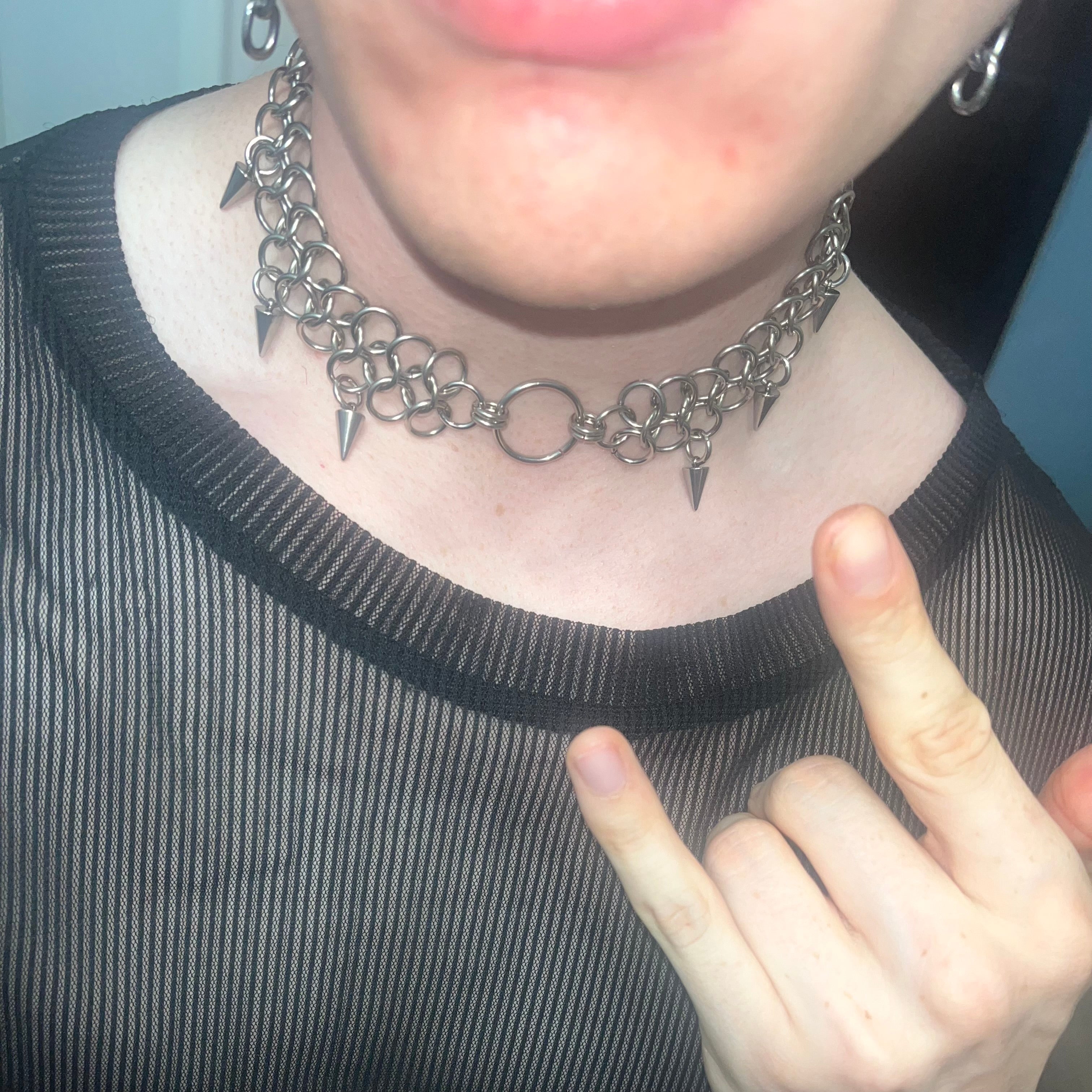 “wicked” chainmail choker