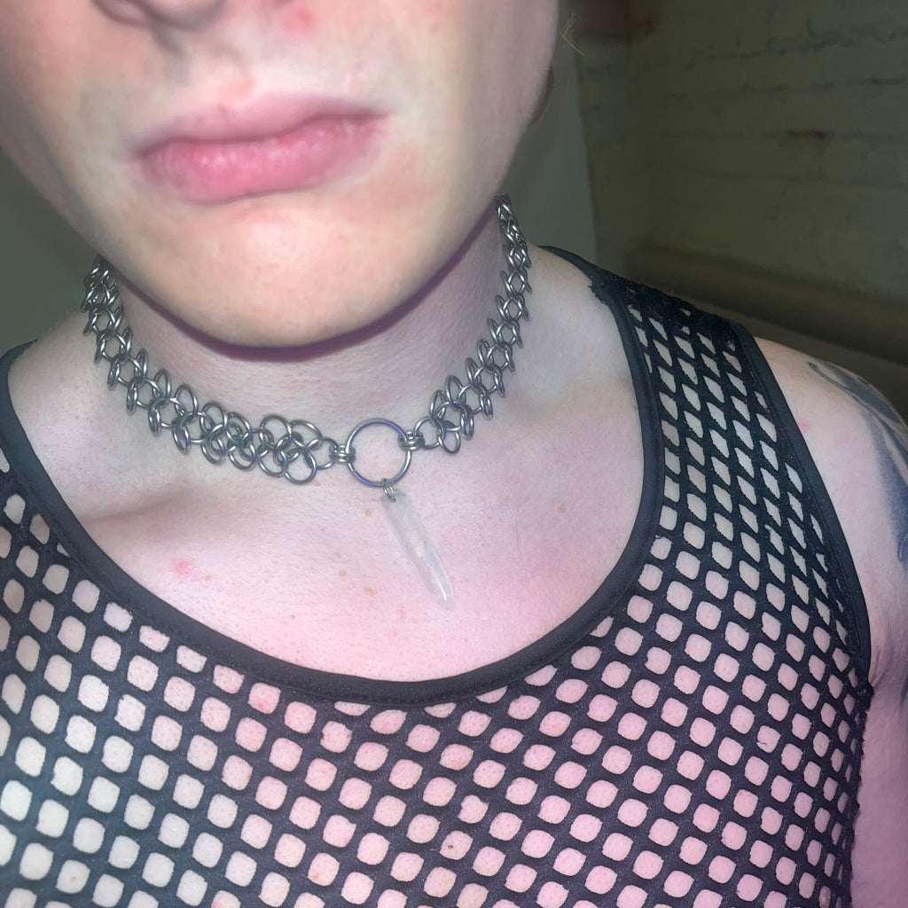 “priestess” chainmail choker