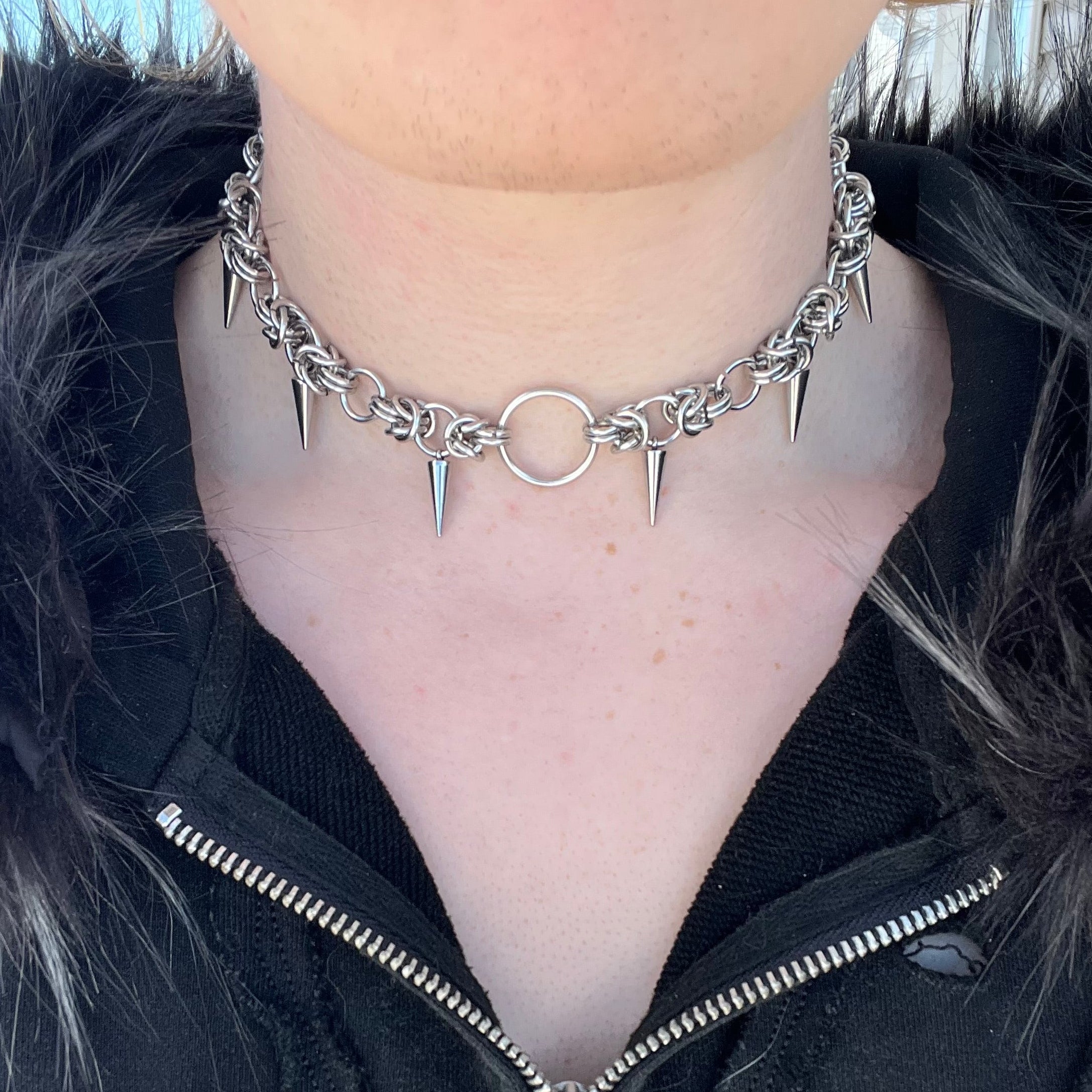 “void” chainmail choker