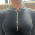 “death wish” chainmail necklace