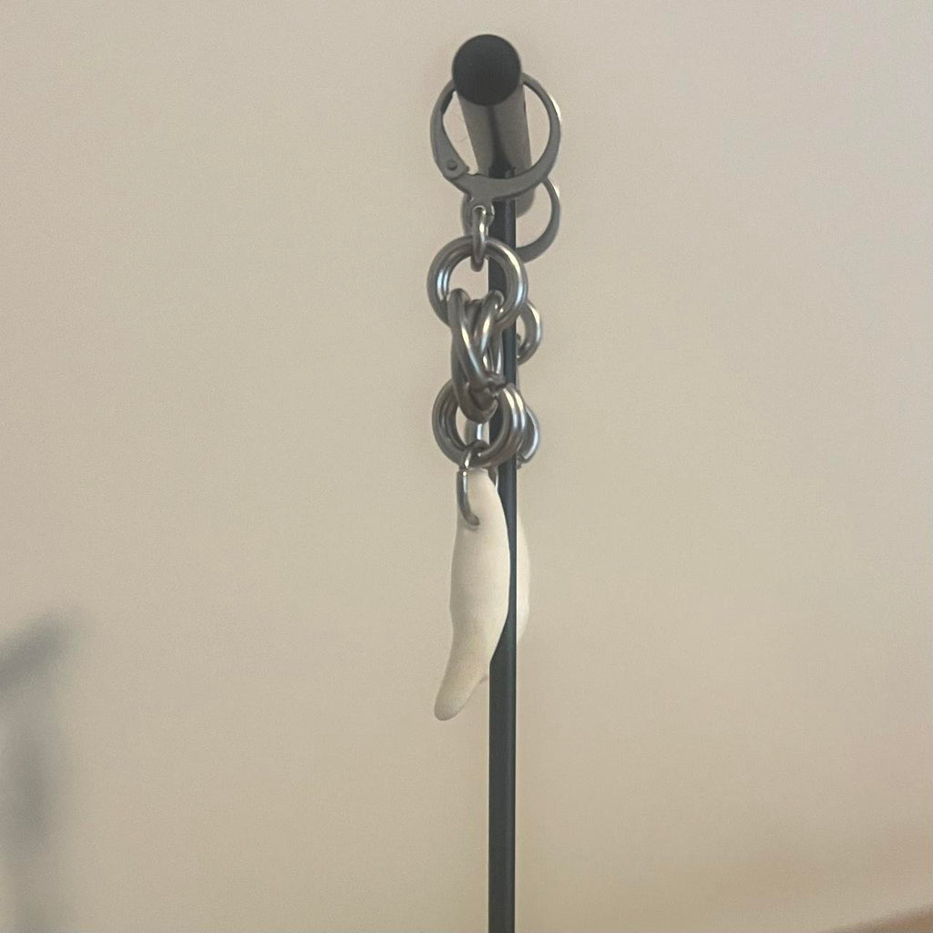 “savage” chainmail earrings