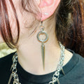 “outcast” chainmail earrings