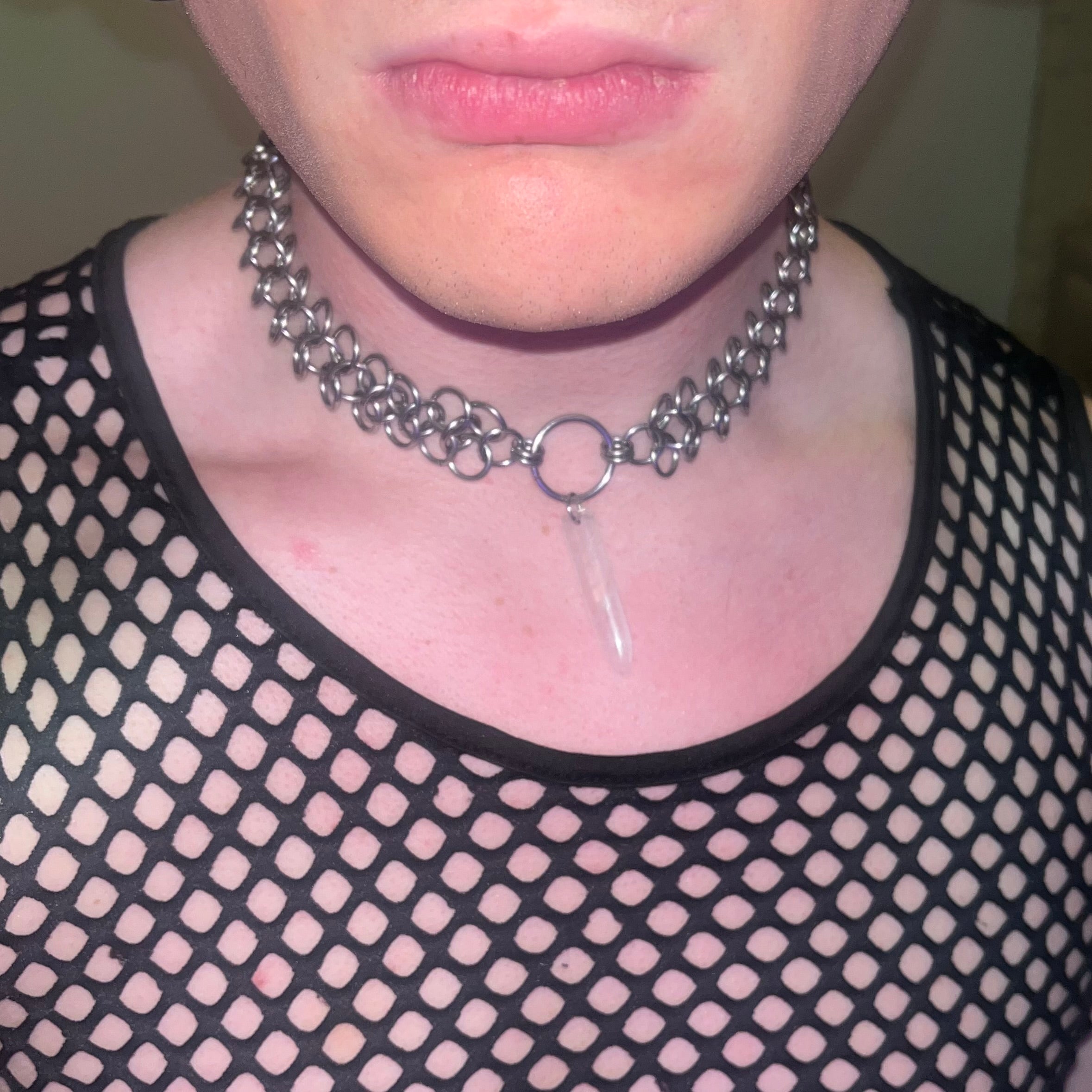 “priestess” chainmail choker