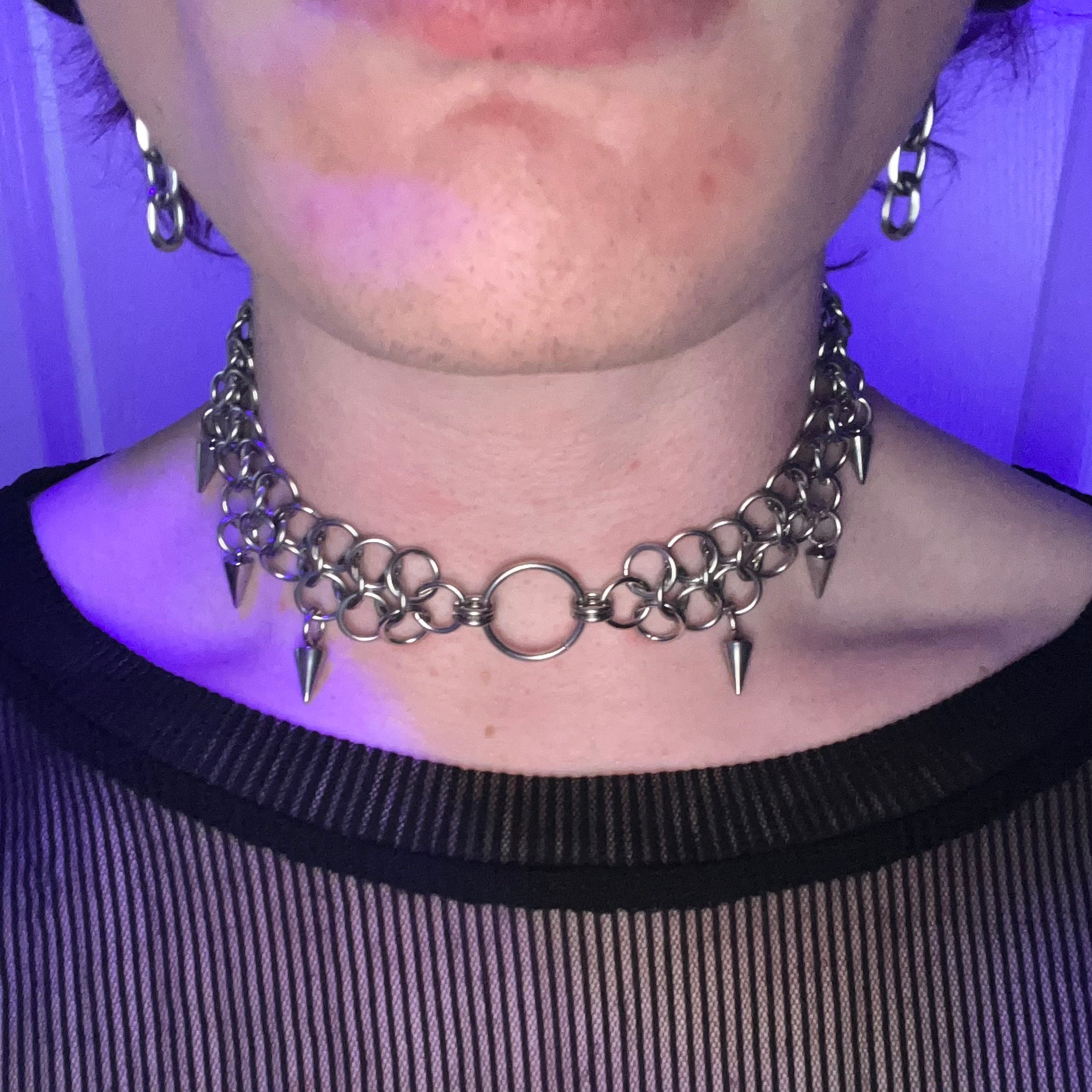 “wicked” chainmail choker